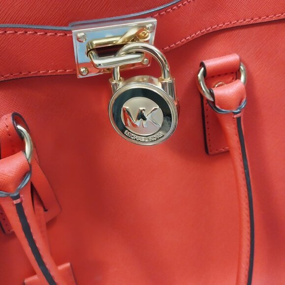 3253 Large Michael Kors Hamilton Leather Satchel Bag. - Picture 2 of 15